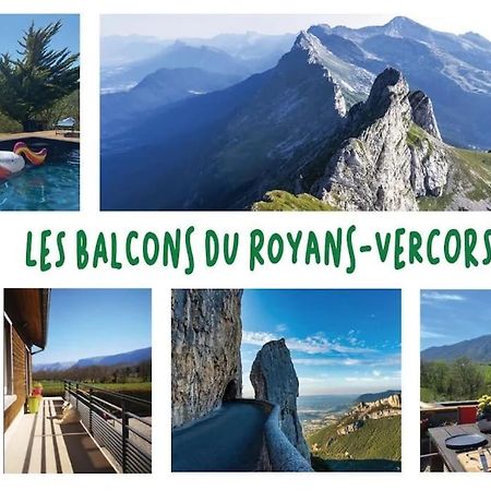 Balcons Du Royans.Logement Entier Piscine Saint-Jean-en-Royans Esterno foto
