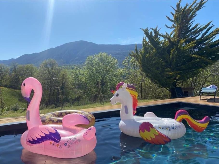 Balcons Du Royans.Logement Entier Piscine Saint-Jean-en-Royans Esterno foto
